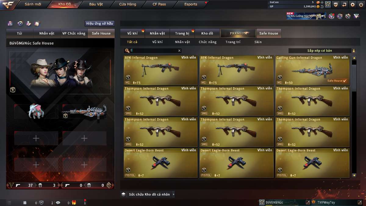 shop acc cf uy tin gia re